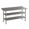 thumbnail image 2 of Flash Furniture Stainless Steel Worktable with 2 Undershleves, 2 of 9