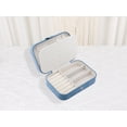 thumbnail image 6 of REGALWOVEN Travel Jewelry Box for Women Girls Birthday Gifts, Portable Velvet Jewelry Case Storage Display Holder Blue, 6 of 7