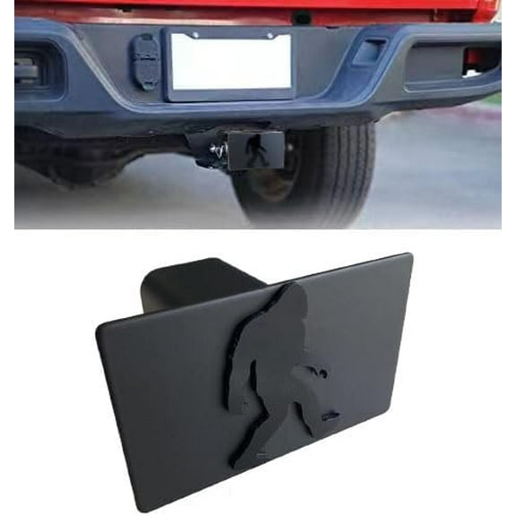 Custom 3D Metal Trailer Hitch Cover for 2'' Towing Rear Receiver Plug Cover Big Foot Sasquatch Emblem Cool Cars SUV Pickup Trucks Heavy Duty, TCG-550