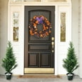 thumbnail image 5 of Spring Wreath, Holiday Door Wreath, Indoor Outdoor Decorative Front Door Hanging Wreath, Lively Lovely Seasonal Decor, 38x38x4cm Home Decoration Accessory, 5 of 5