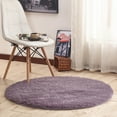 thumbnail image 3 of CSChome Kids Room Rug Luxury Round Fluffy Area Rug: Super Soft Non-Slip 100cm Solid Color Plush Carpet for Bedroom and Nursery, 3 of 7