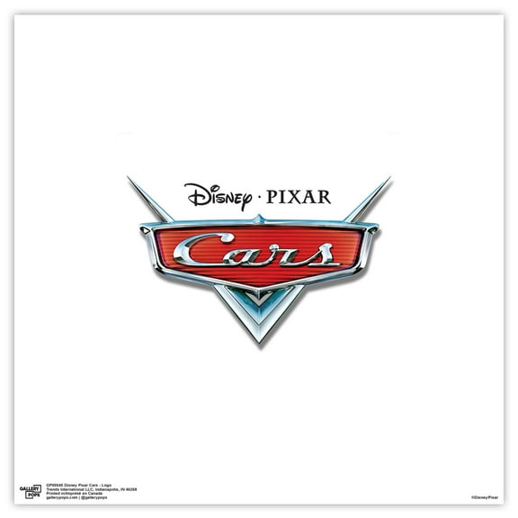 Gallery Pops Disney Pixar Cars - Logo Wall Art, Unframed Version, 12" x 12"