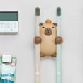thumbnail image 3 of MultiFunctional Bathroom Accessory Cartoon Capybara Toothbrush Holder for Home Use Kids Friendly Storage Solution, 3 of 7