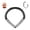 Black, variant on 16G Septum Ring Teardrop Septum Jewelry Daith Helix Tragus Rook Piercing Jewelry CZ Nose Rings Hoops Cartilage Earring 316L Surgical Steel