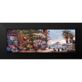 thumbnail image 2 of Lee, James 18x9 Black Modern Framed Museum Art Print Titled - Cafe Walk II, 2 of 5