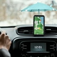 thumbnail image 4 of Uklsqma Mini Mobile Phone Umbrella Car Mount | Sunshade Screen Protector Anti-Glare Reflective Small Foldable Holder | Universal Gps Navigation Accessory for Driving, 4 of 4