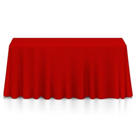 

Lann s Linens Polyester Tablecloth - 90 x 156 Rectangular - Red