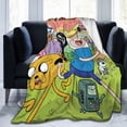thumbnail image 6 of Adventure Time Jake the Dog Fleece Throw Blankets, Super Soft Flannel Cozy Blankets for Adults, Washable Lightweight Blanket for Couch Sofa Bed Office, Warm Plush Blankets for All Season, 6 of 8