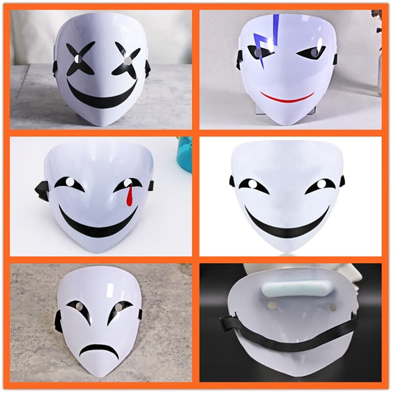 Buytra Anime Black Bullet White Mask Helmet Cosplay Costume Props Halloween Gift -