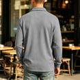 thumbnail image 4 of Mens Long Sleeve Polo Shirts Casual Polo Tshirt Button Work Pullover Shirt Regular Fit Polo Tee with Pocket with Pocket, 4 of 5