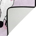 thumbnail image 4 of Dreamtimes Lightweight Soft Area Rugs 63 x 48 in, Cute Two Llamas On Pink Floor Mat for Kids Playing Room Hardwood Floor Living Room Nursery Rugs, 5'3" x 4', 4 of 6