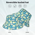 thumbnail image 2 of Xecao Cute Polar Bear Fishing Print Men and Women Night Reflective Hat Runner Cap Visor Bucket Hat Boonie Cap, 2 of 6