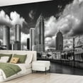 thumbnail image 2 of Peel and Stick Wallpaper Waterproof Black White Wall Mural Decor Self Adhesive and Removable 69in x 98in, 2 of 8
