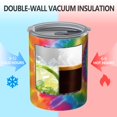 thumbnail image 2 of 12oz Coffee Tumblers Yellow Tie Dye Spiral Pattern Stainless Steel Vacuum Insulated Travel Tumbler Coffee Cups Mug with Lid and Straw with Cleaning Brush for Cold & Hot Drinks, 2 of 5