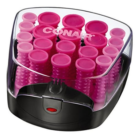 Electric Hair Rollers - Hot Rollers Compact Plastic Hairsetter Multi Size Pink 20 Pieces Topselling