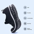 thumbnail image 2 of REABO Men's Tennis Running Shoes, Lightweight Arch Support Athletic Sneakers, 2 of 8