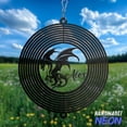 thumbnail image 2 of Handmadetneonsign Dragon Wind Spinner, Perfect Garden Gift for Fantasy & Mythology Lovers, Garden Decoration 132612, 2 of 5