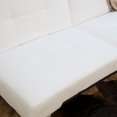 thumbnail image 6 of Devon & Claire Austin Leather Futon Sofa Bed, Gray, 6 of 8