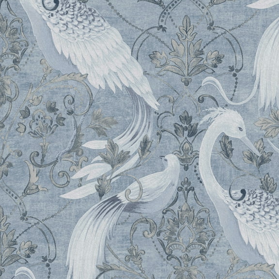 Laura Ashley Tregaron Midnight Blue Wallpaper