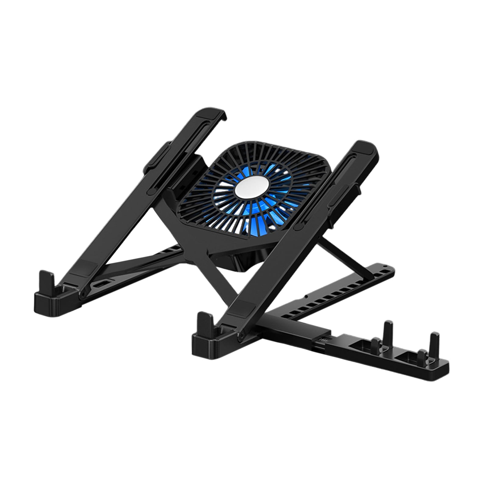 Xinyolin Portable Ergonomic Laptop Stand with Cooling Fan High Stability Height Adjustable Foldable Design Anti-Slip Laptop Riser Bracket