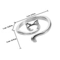 thumbnail image 2 of TABLETREANDS 12Ud Anillos Ajustables De Ganchillo En Metal Plateado Para Uso En Tejido Y, 2 of 8