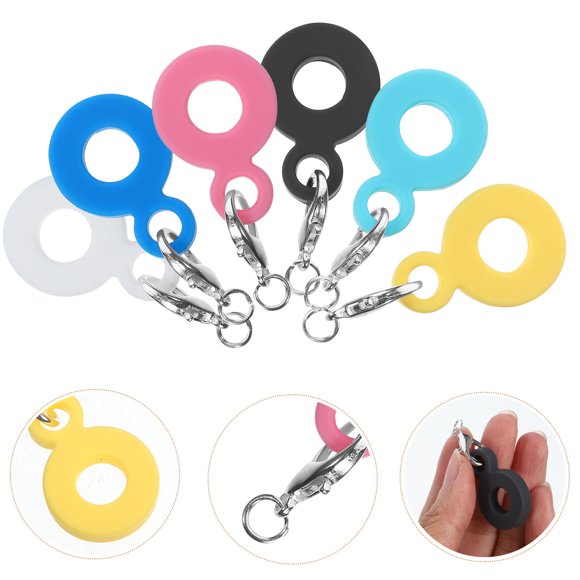 KAKOWELY 6Ud Colgantes Para Decorar Pajillas De Silicona Compactos Y Reutilizables