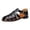 Black, variant on Rokment Mens Fisherman Gladiator Sandals Beach Casual Openwork Leather Closed Toe Ankle Strap Low Heels Comfortable Walking Dress Shoes Summer Fall Brown Size 11