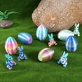thumbnail image 6 of SHUWND 6PCS Set 3D Printed Bunny with Easter Egg, Mini Easter Eggs Fidget Toy 3D Articulated Crystal Bunny Eggs Mystery Egg Easter Basket Stuffers Surprise 3D Printed Animals Toy Set, 6 of 10