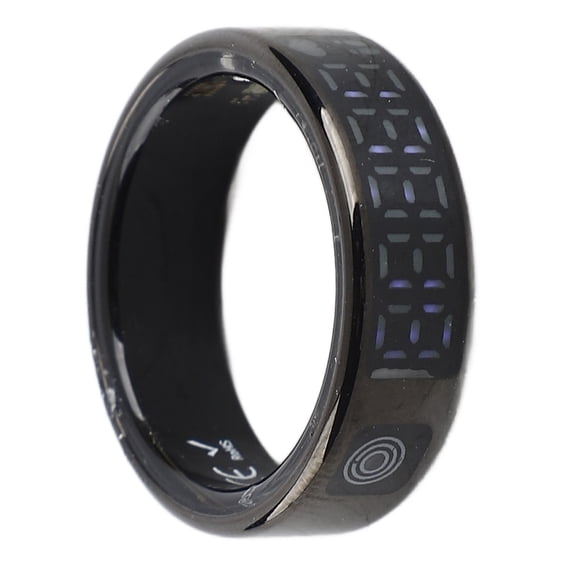 Elowen FitnessSmart Ring, Touch Screen IP68 Water Resistant Fitness Tracker Ring for Hiking Cycling Running Size 11Inner Diameter 20.6mm