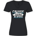 thumbnail image 3 of Inktastic Alaska Cruise Squad Vacation Trip Women's V-Neck T-Shirt, 3 of 5