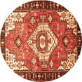 thumbnail image 1 of Ahgly Company Indoor Round Persian Orange Traditional Area Rugs, 3' Round, 1 of 1