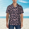 thumbnail image 2 of Xecao Flower print Hawaiian shirt - a stylish short-sleeve button-down for men, perfect for casual beach and tropical outings., 2 of 9