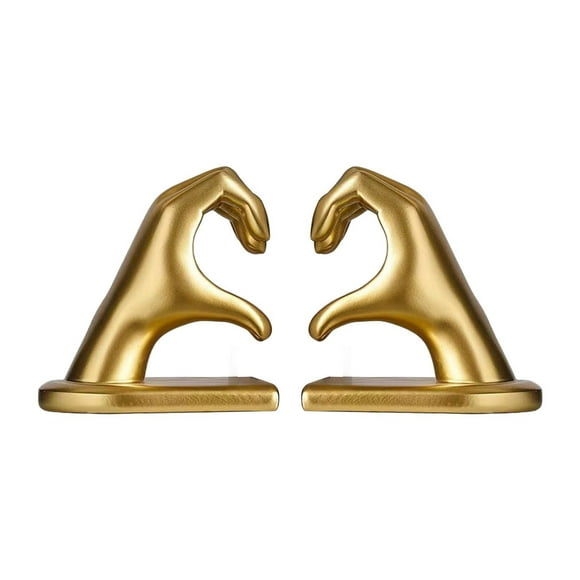 Sujetalibros con forma de corazón para libros, soporte para libros, adorno decorativo, soporte para libros, estante para estudio, escritorio