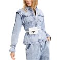 thumbnail image 1 of INC Womens Denim Jean Jacket, Azul, X-Large, 1 of 1