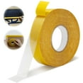 Glue Tape Double Heavy Duty High Fabric Installation Tape (0.79IN*66 FT) Clear Fiberglass