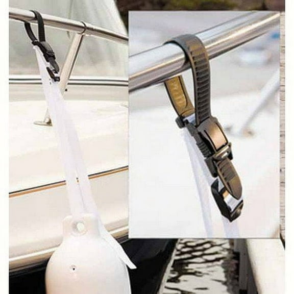 Dock Edge Fender Lok Kwik Adjust Ratcheted Strap -White