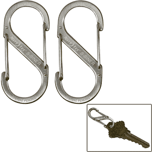 UPC 094664022232 product image for NITE IZE INC S-Clip, Size .5, Stainless Steel, 2-Pk. | upcitemdb.com