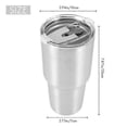 thumbnail image 4 of Stainless Steel Tumbler with Lid and Straw, 30oz Double-Walled Insulated Beer Cup, 4 of 5