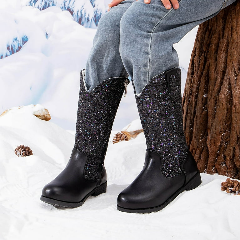 padme in black dress Soul Of Sita Mid Calf Cowboy Boots main image 1