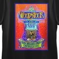 thumbnail image 5 of Woodstock Double Sided Poster Art Women's Black Short Sleeve Sleep Shirt-Medium, 5 of 5