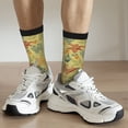 thumbnail image 5 of Goofa Floral with Butterflies Printed Men's Crew Socks, Soft Durable Breathable Moisture-Wicking with Odor Control Cotton socks, 5 of 9