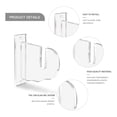 thumbnail image 4 of Versatile Storage, Space Saving Design For Longboarding Snowboarding With Acrylic Skateboard Wall Hanger Horizontal Display Stand, 4 of 8