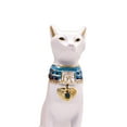 thumbnail image 4 of Estatua del gato egipcio BLESIY Bastet Adorno Animal Modelo Candelero 2 Portavelas, 4 of 8