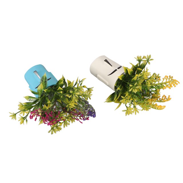 Decoración de plantas para peceras decoración luminosa de plantas artificiales para acuario 2 uds hermosa para balcones ANGGREK Otros