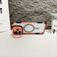 thumbnail image 3 of TECH CIRCE Shockproof Magnetic Phone Case for iPhone 16 Pro Max, Built-in Kickstand, Compatible with MagSafe and Magnetic Car Mount, Clear Back Lightweight Impact-Resistant Protective Cover, Red, 3 of 9