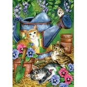 Toland Home Garden Garden Kitties Kitten Cat Flag Double Sided 12x18 Inch