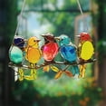 thumbnail image 2 of HCTSHG Multicolor Birds On-A-Wire, Metal Bird Series Art Ornaments Pendant Hanging for Windows or Doors Home Decoration, Gifts for Bird Lovers（5 Birds）, 2 of 5