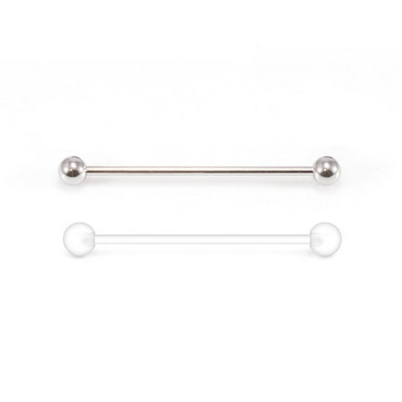 Anodized Barbell - Industrial Barbell and Retainer Pack of 2 Stainless Steel Anodized