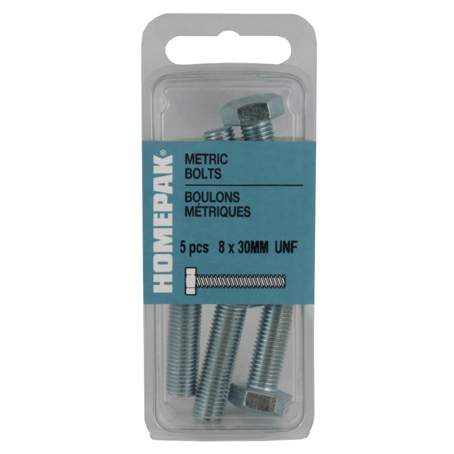 Boulons Hexagonaux M6-1 Grade 8.8 - Filetage Complet, Zinc, Toutes Longueurs 10 à 120 Mm