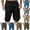 Style1-Black mens shorts, variant on Cargo Shorts for Men Below Knee Bermuda Shorts Casual Elastic Waist Stretch Summer Short with Pockets Drawsting Summer Classic Work Shorts Loose Fit Sky Blue XXXL